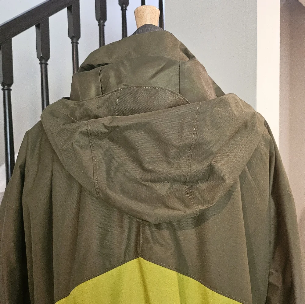 Columbia – 2--Tone Chartreuse and Olive Fleece Interchangeable Hooded Jacket -4X - Picture 8 of 16